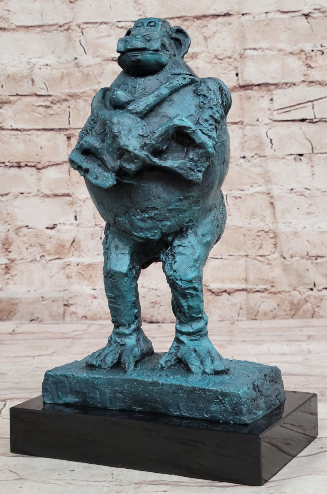 Famous Artwork: Baboon Holding Infant Bronze Sculpture - Pablo Picasso