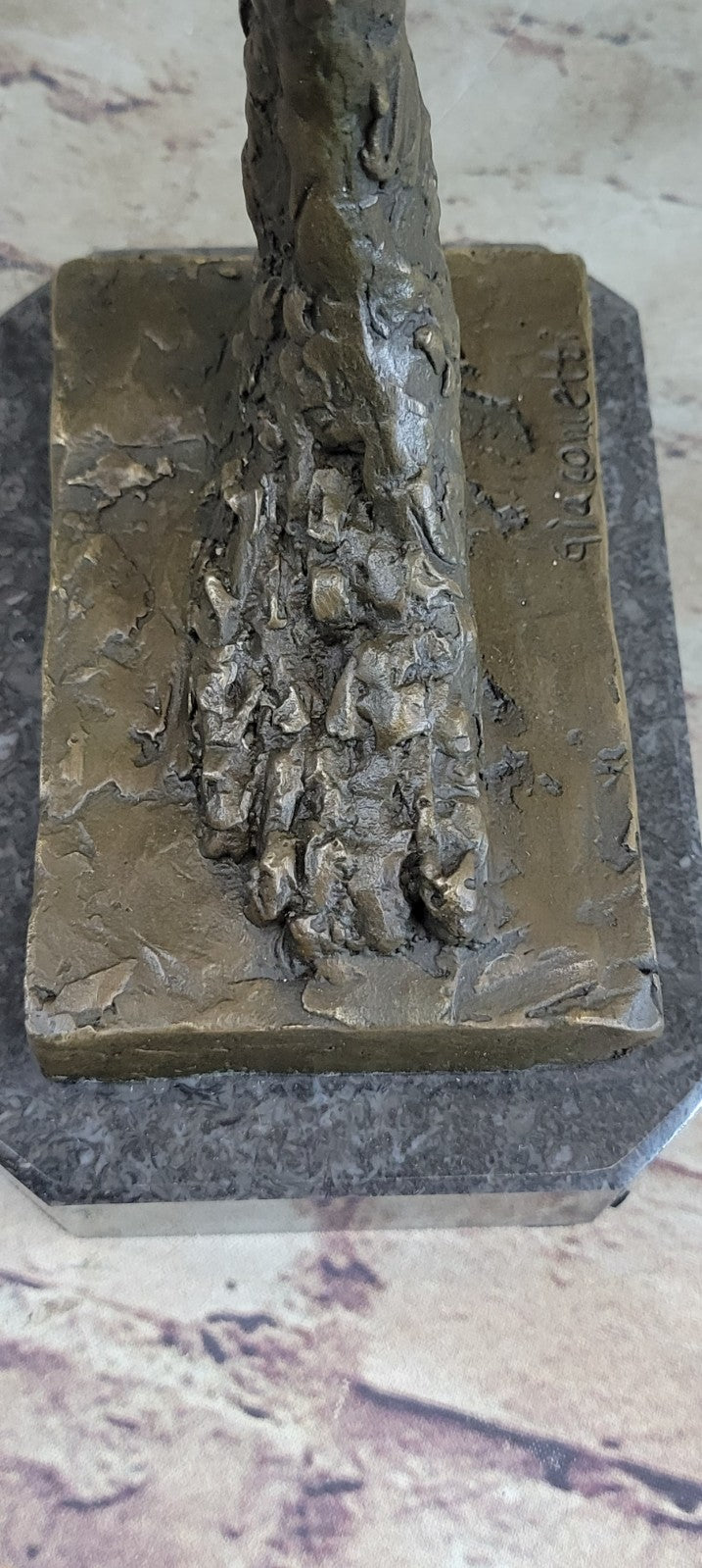 Abstract Modern Art Cometti Single Leg Body Parts Bronze Sculpture Statue Deal