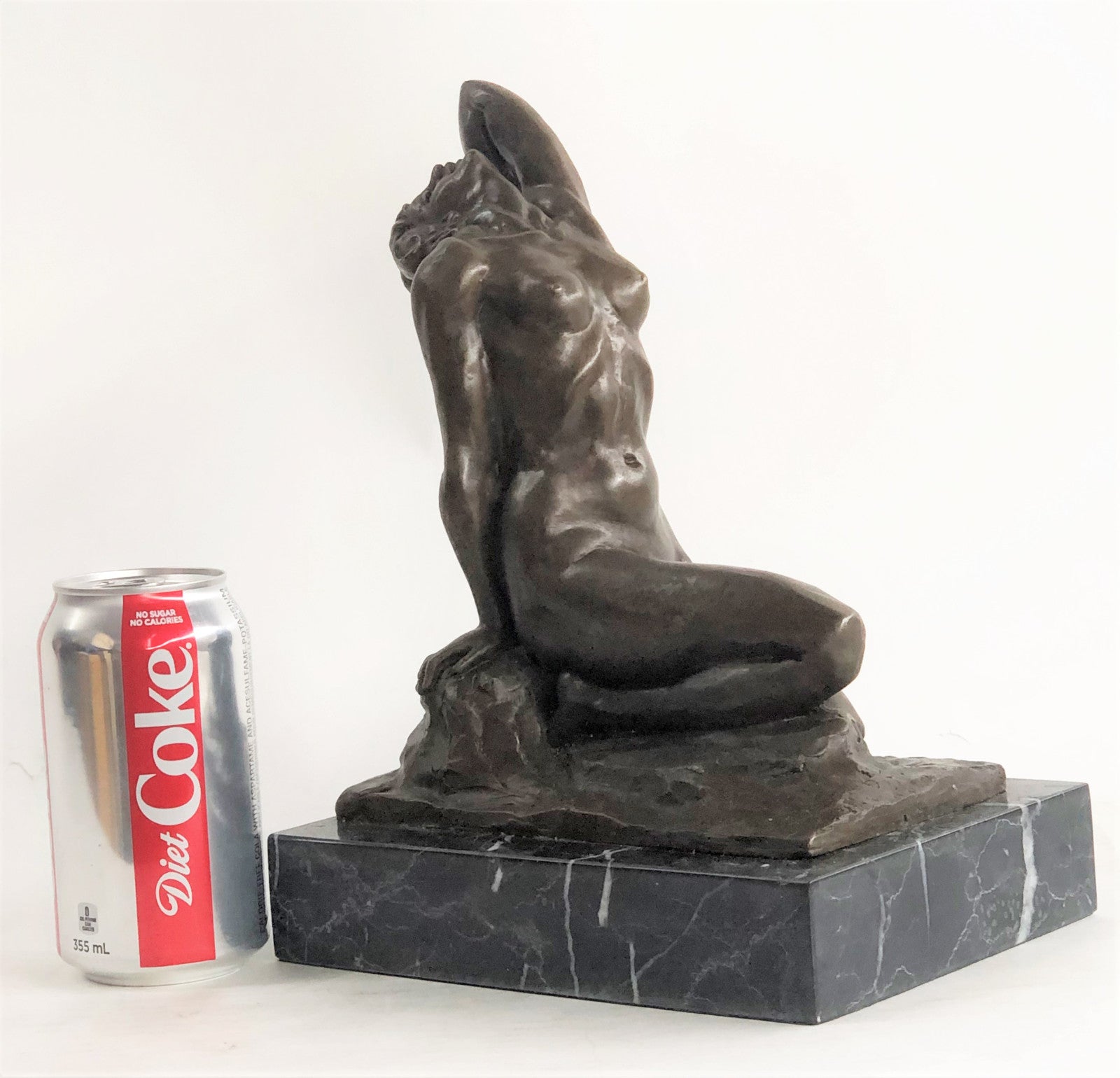 Modern Gift Abstract Bronze Sculpture Nude Sexy Girl Home Deco Figurine Figure