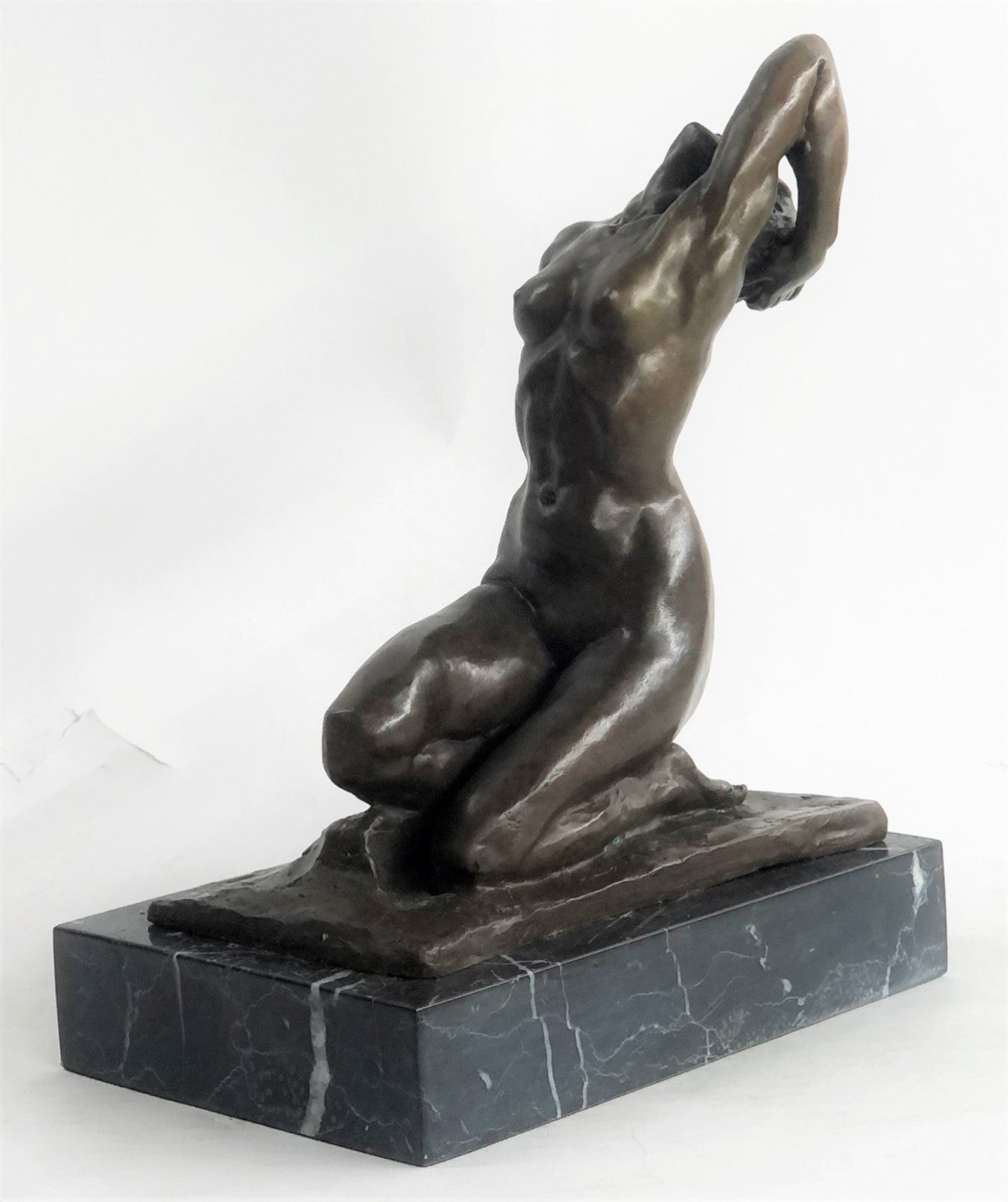 Modern Gift Abstract Bronze Sculpture Nude Sexy Girl Home Deco Figurine Figure