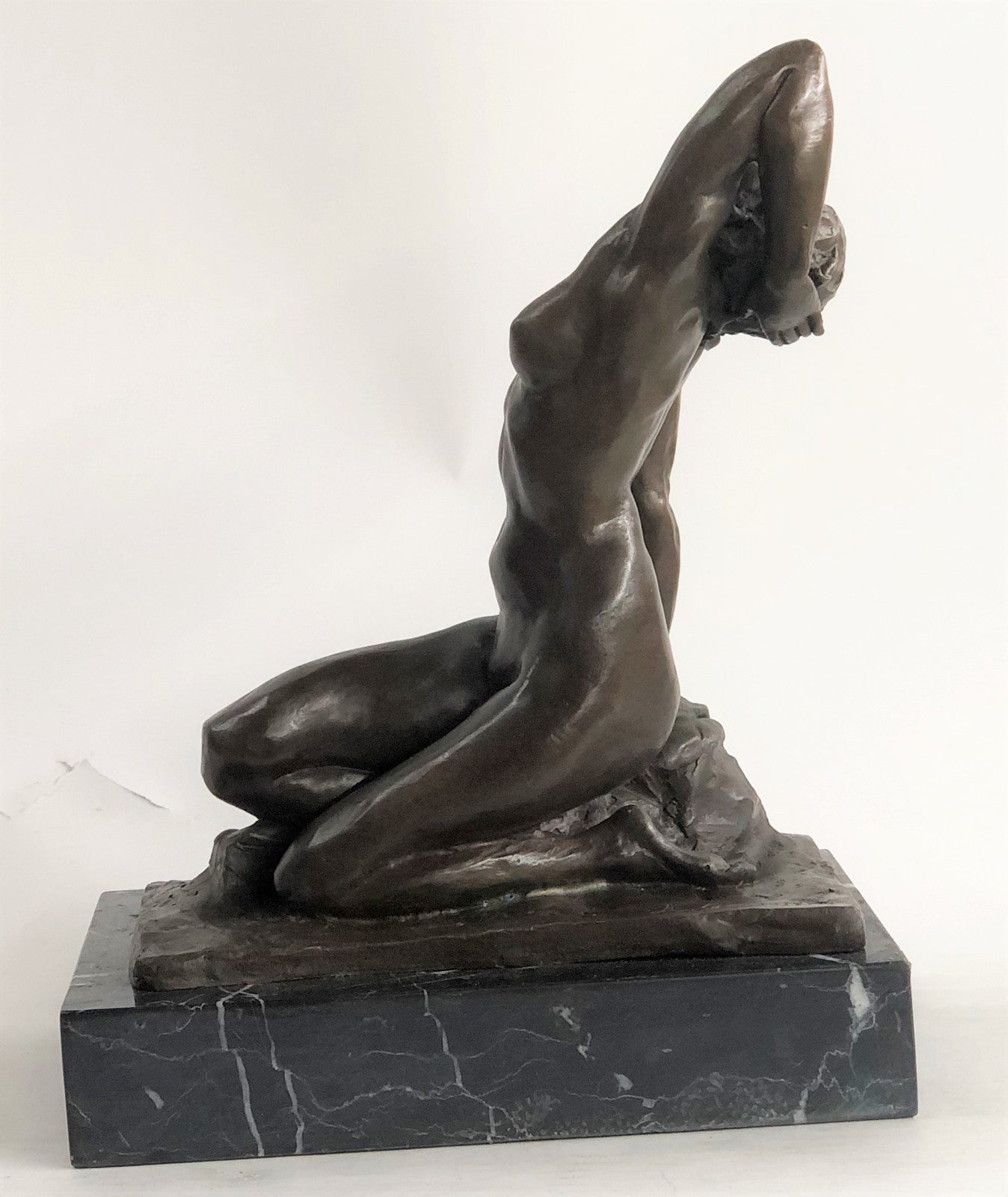 Modern Gift Abstract Bronze Sculpture Nude Sexy Girl Home Deco Figurine Figure