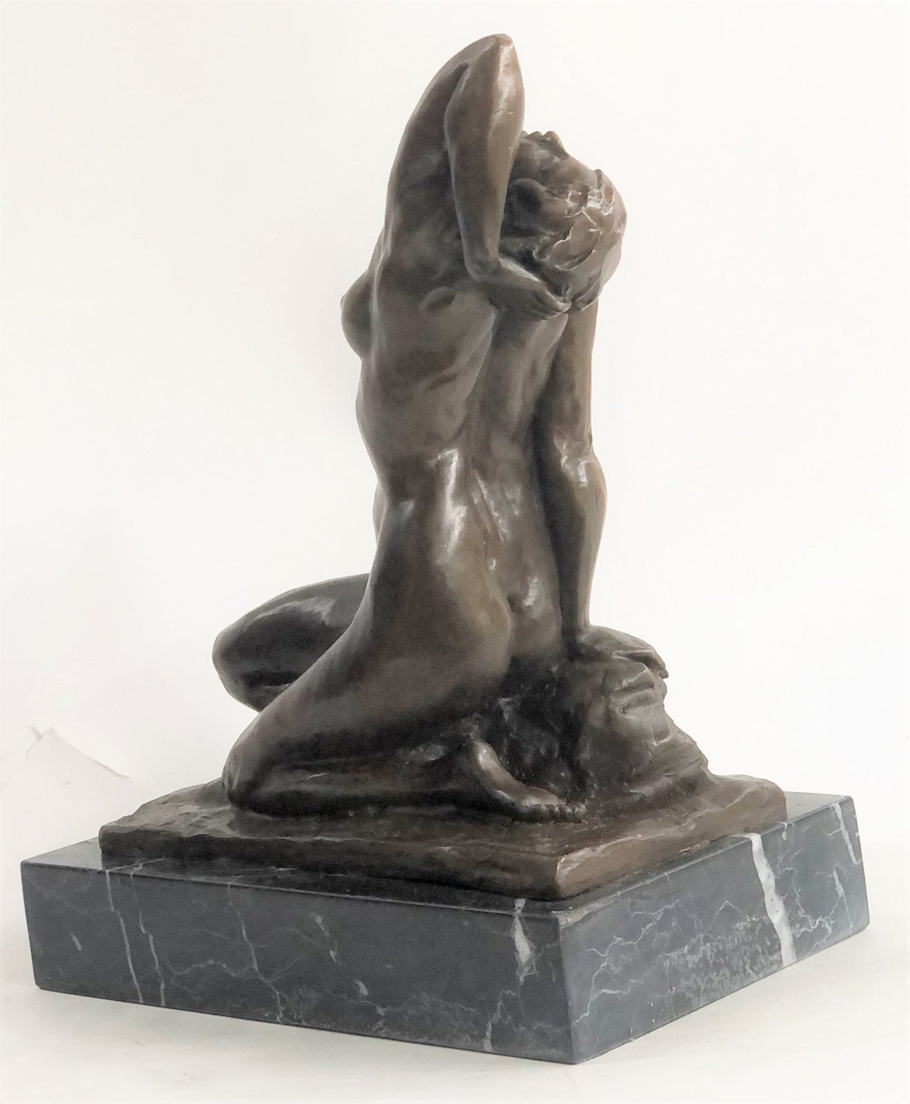 Modern Gift Abstract Bronze Sculpture Nude Sexy Girl Home Deco Figurine Figure