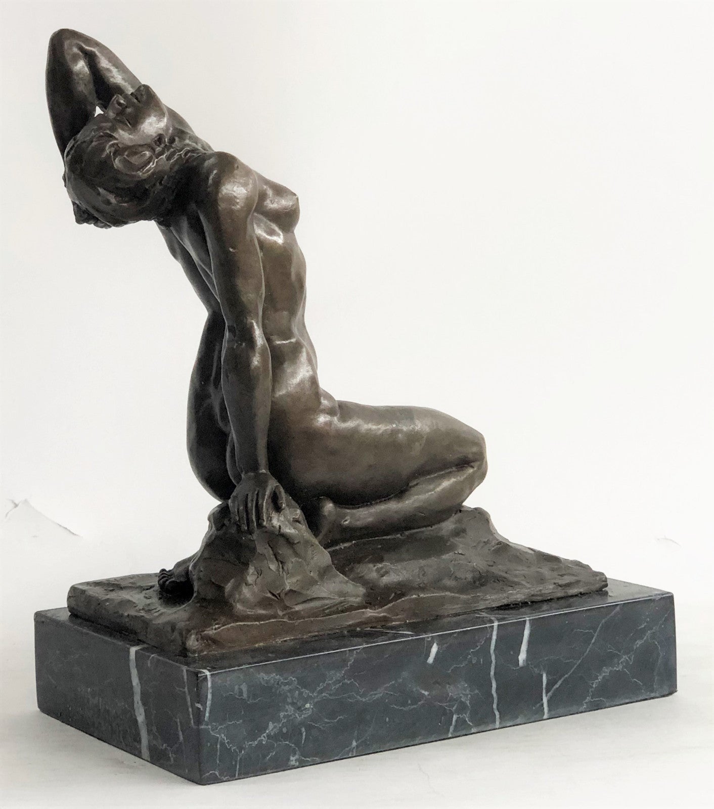 Modern Gift Abstract Bronze Sculpture Nude Sexy Girl Home Deco Figurine Figure