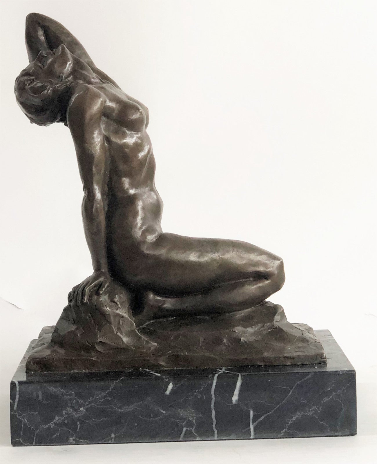 Modern Gift Abstract Bronze Sculpture Nude Sexy Girl Home Deco Figurine Figure