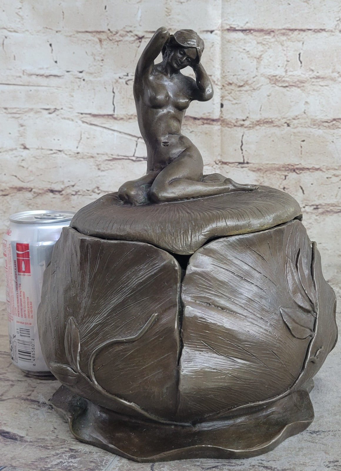Home Decor Decoration Large Jewelry Box Nude Female Figurine bronze hot cast