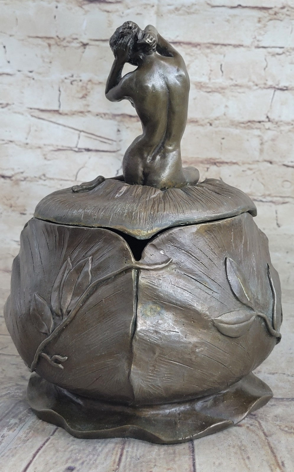 Home Decor Decoration Large Jewelry Box Nude Female Figurine bronze hot cast