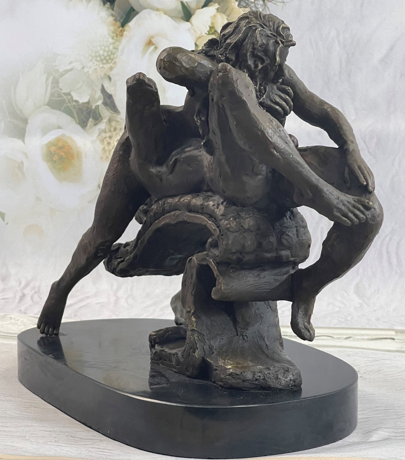 Handcrafted bronze sculpture SALE Fe Laying Naked Nude Odegaard Original Signed
