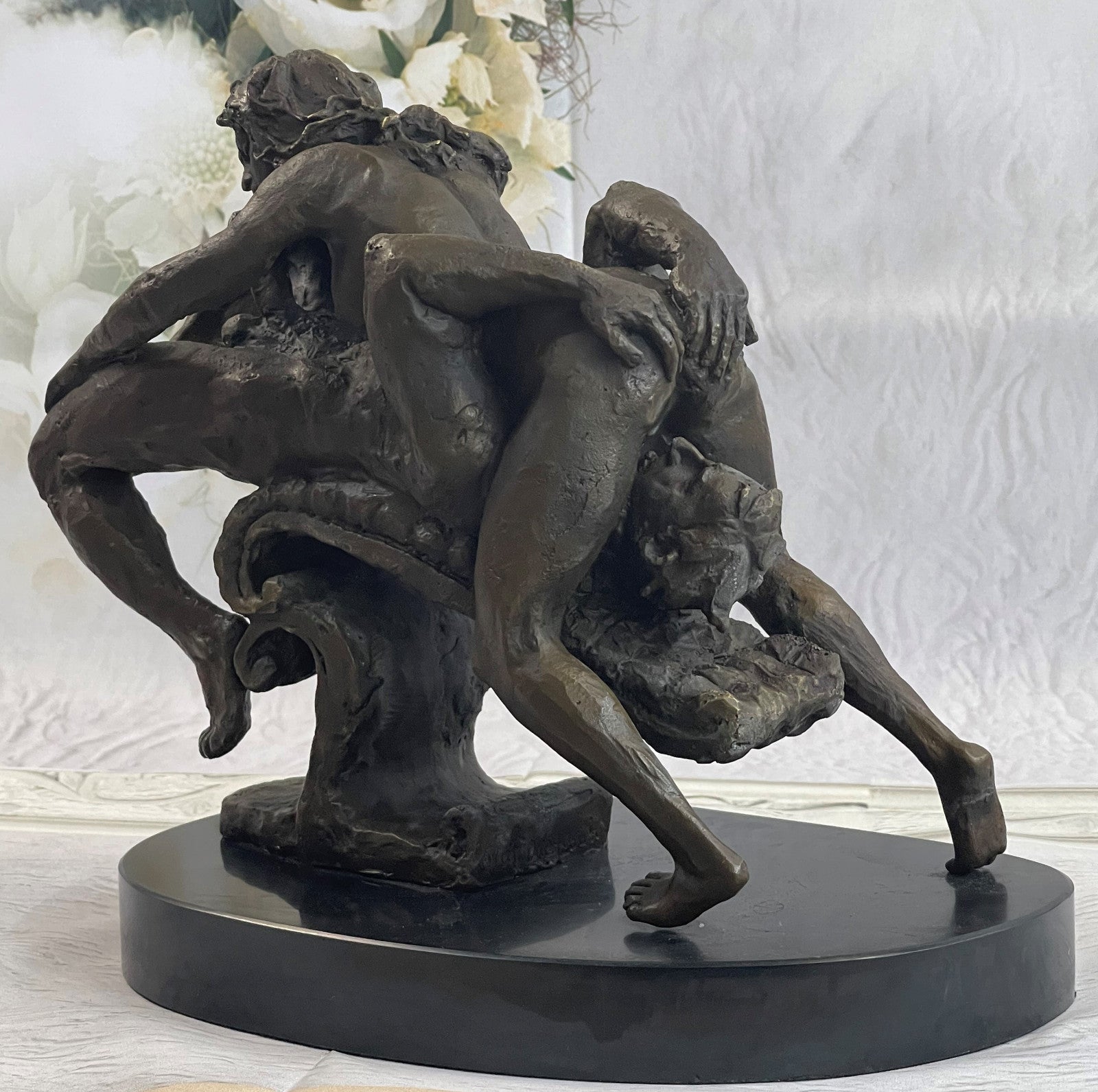 Handcrafted bronze sculpture SALE Fe Laying Naked Nude Odegaard Original Signed