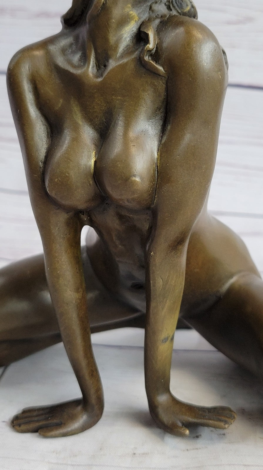 Erotic Nude Bronze - The Slave - Hot Cast Handcrafted Signed by Odegaard Statue