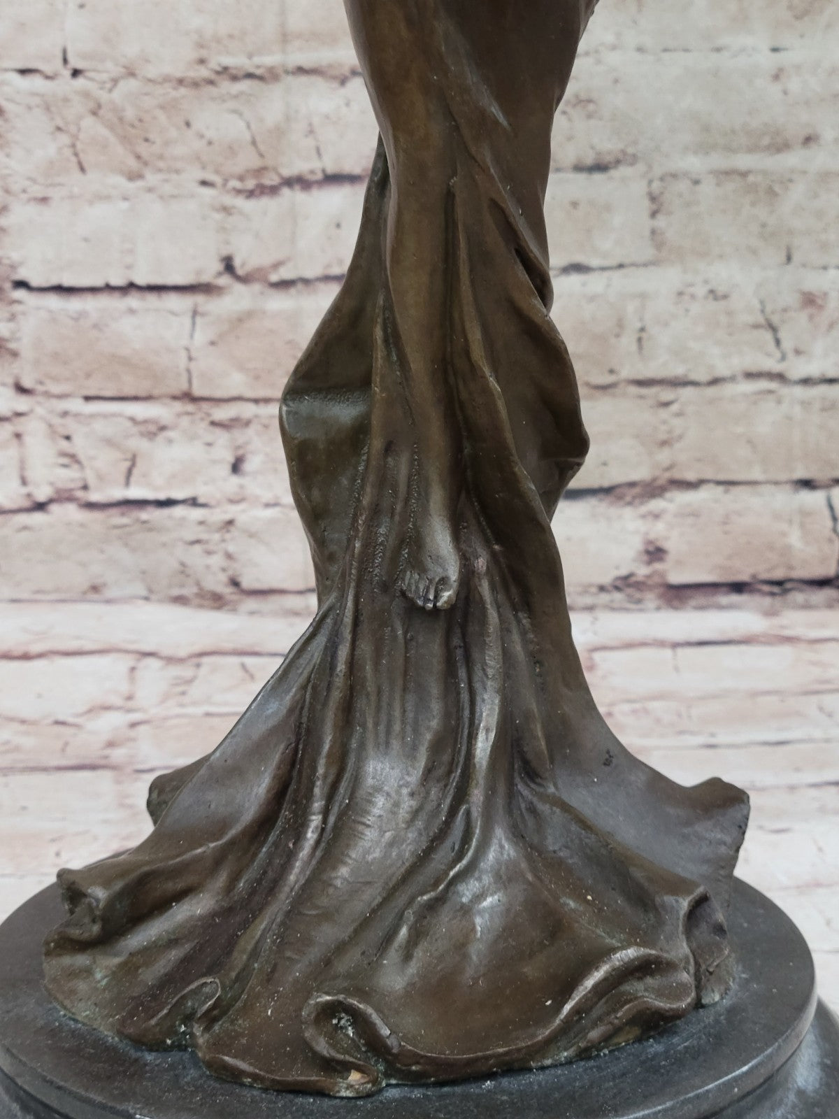 Handcrafted bronze sculpture SALE Art Sexy Erotic Angel Butterfly Nouveau Nude