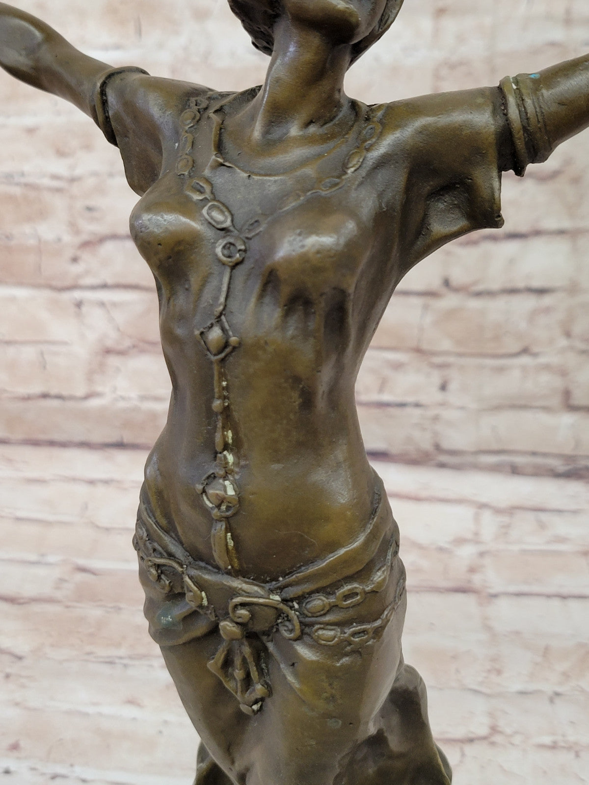 GIA CHIPARUS SOLID BRONZE SCULPTURE ABSTRACT ART DECO NOUVEAU FIGURINE DALI ART