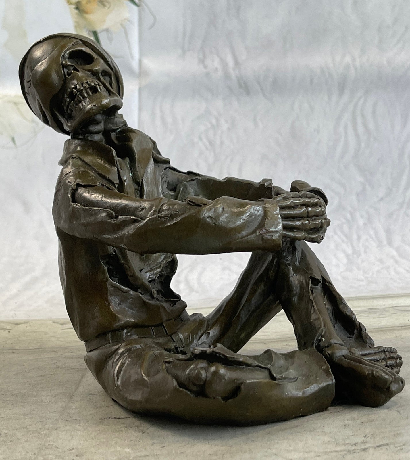 Wine Holder Warrior Soldier Bronze Sculpture Statue Figurine Figure Decor Sale