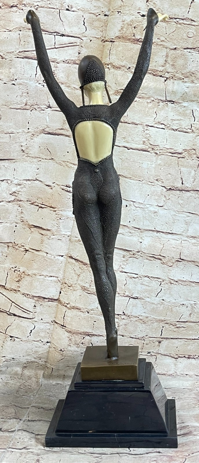 ART DECO BRONZE STATUE STARFISH SIGNED D.H.Chiparus FIGURE HOT CAST FIGURINE