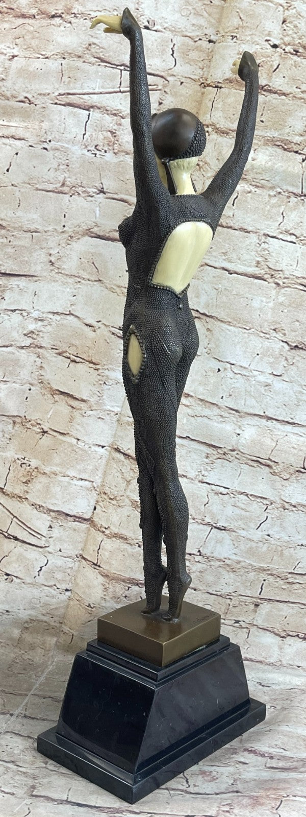 ART DECO BRONZE STATUE STARFISH SIGNED D.H.Chiparus FIGURE HOT CAST FIGURINE