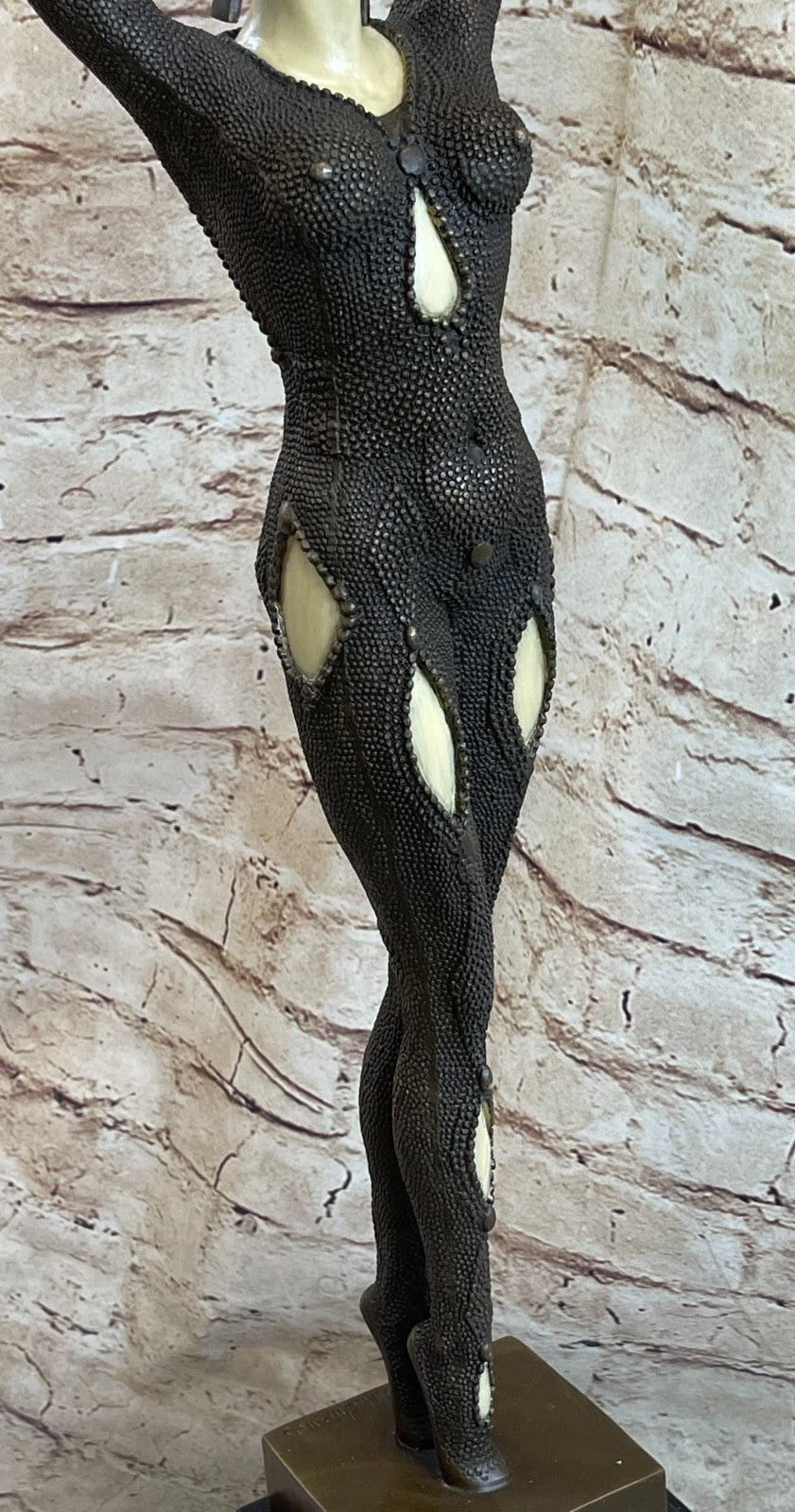 ART DECO BRONZE STATUE STARFISH SIGNED D.H.Chiparus FIGURE HOT CAST FIGURINE