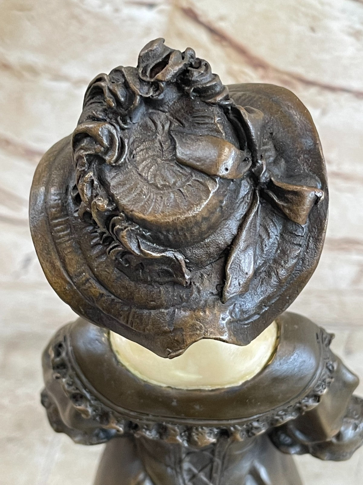 Hot Cast Vienna Female Victorian Style Bronze Sculpture Signed Carrier Figure