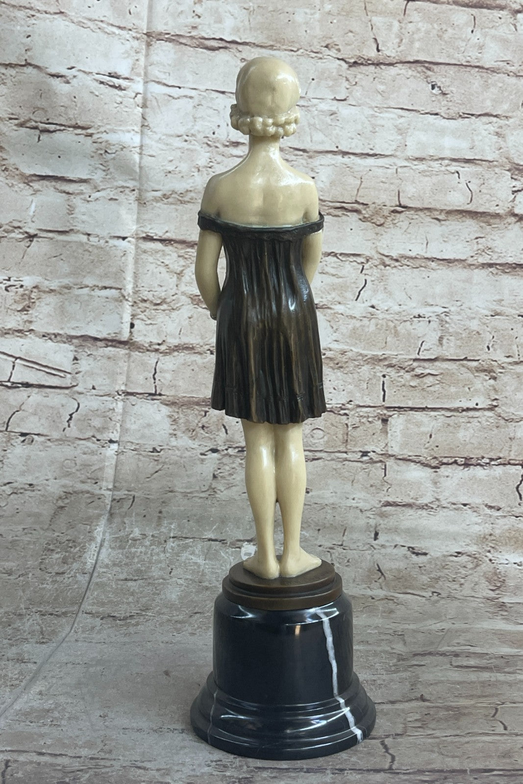 Victorian Girl" Pure American Bronze Statue Sculpture Inspired Gift Artwork