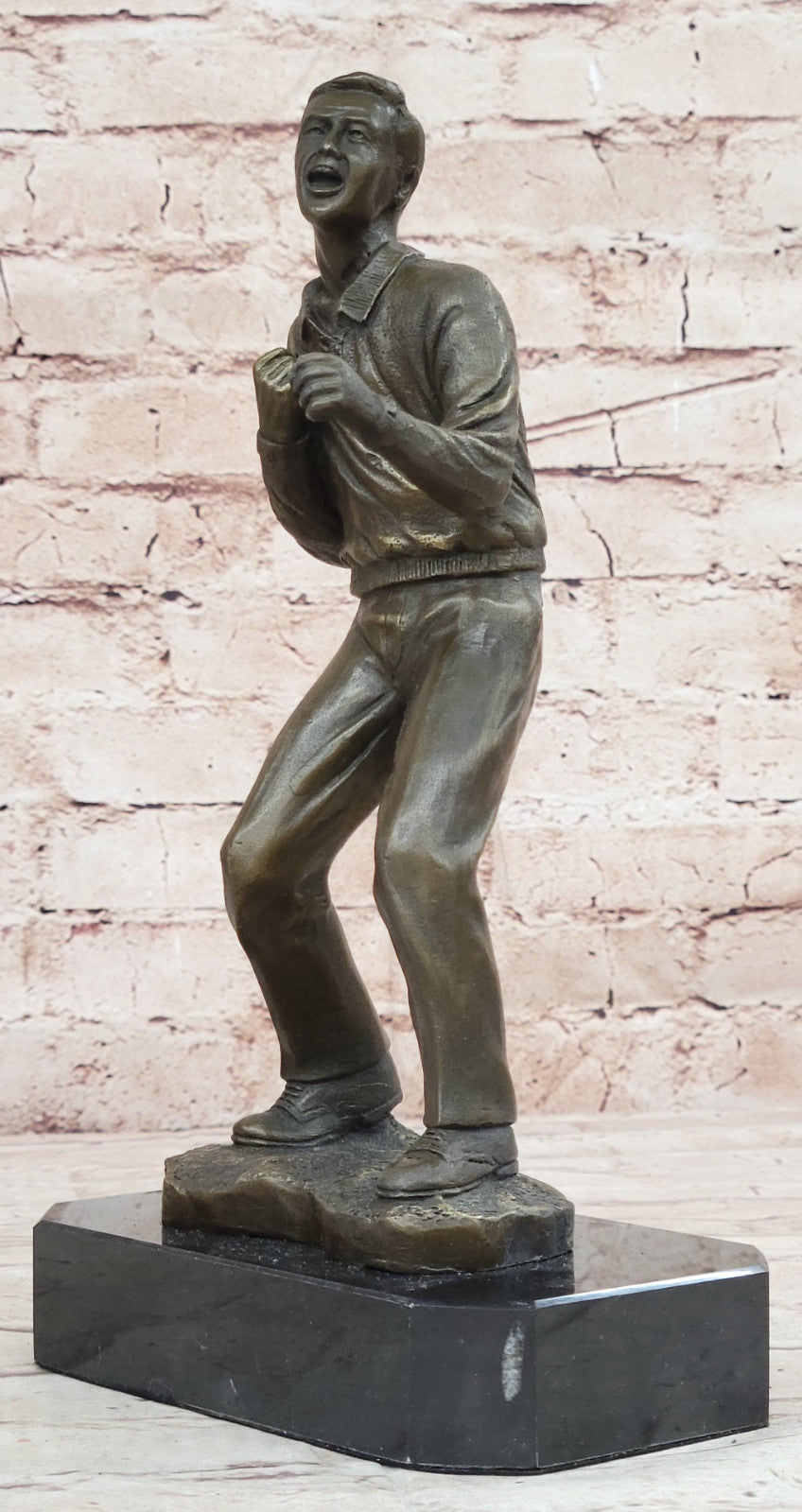 Lost Wax Method Bronze Statue by Evan Stone, Asian Street Fighter