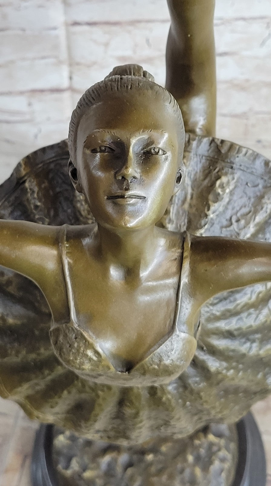 100% Solid  Genuine Bronze Ballet Dancer Statue French Ballerina by Collet
