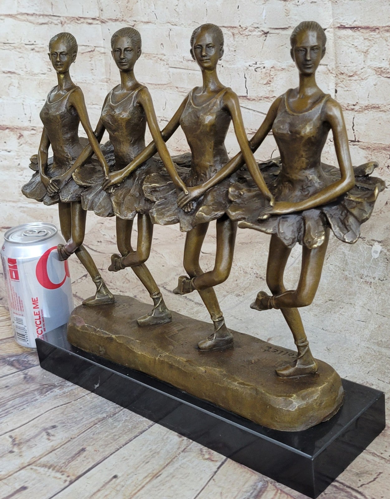 Buy European Handmade Bronze Ballerina Sculpture – Folk Art Dance Statue for Home & Office Decor
