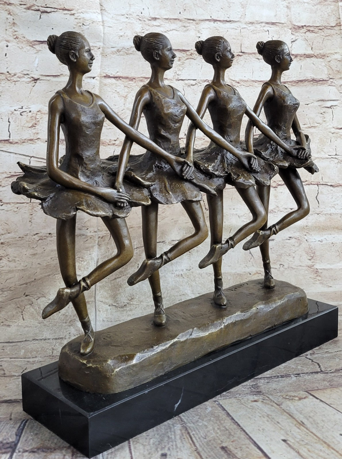 Buy European Handmade Bronze Ballerina Sculpture – Folk Art Dance Statue for Home & Office Decor