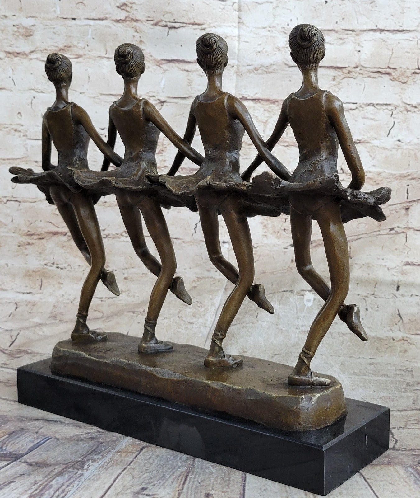 Buy European Handmade Bronze Ballerina Sculpture – Folk Art Dance Statue for Home & Office Decor