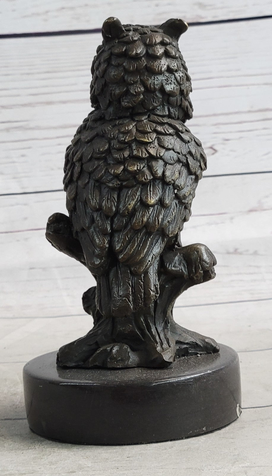 Handmade Bronze Owl Art Deco Sculpture by Milo - Unique Collectible Statue
