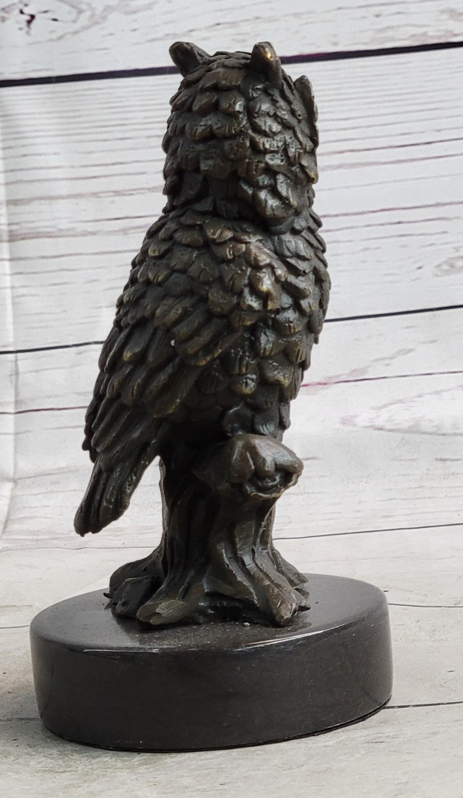 Handmade Bronze Owl Art Deco Sculpture by Milo - Unique Collectible Statue