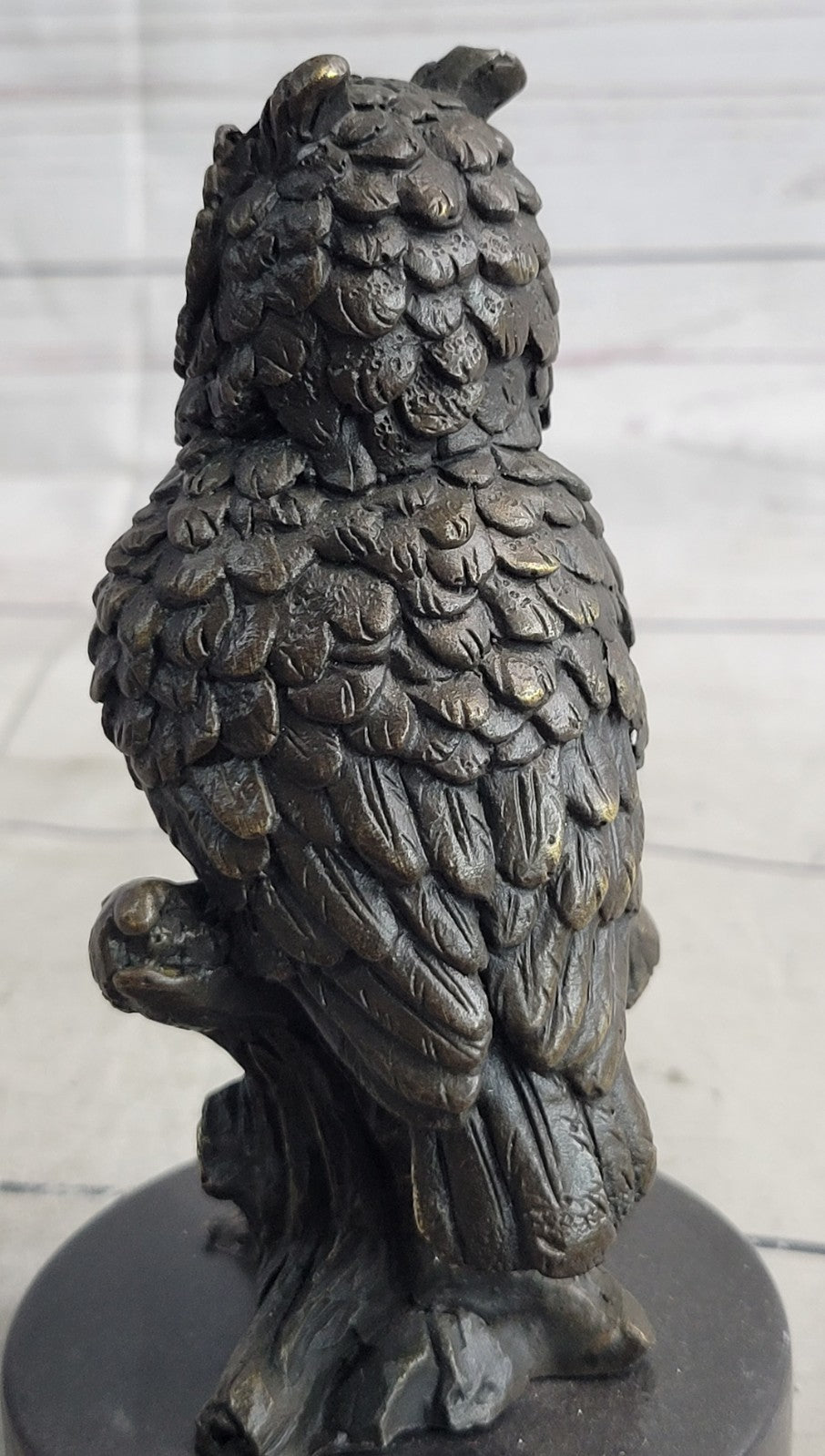 Handmade Bronze Owl Art Deco Sculpture by Milo - Unique Collectible Statue