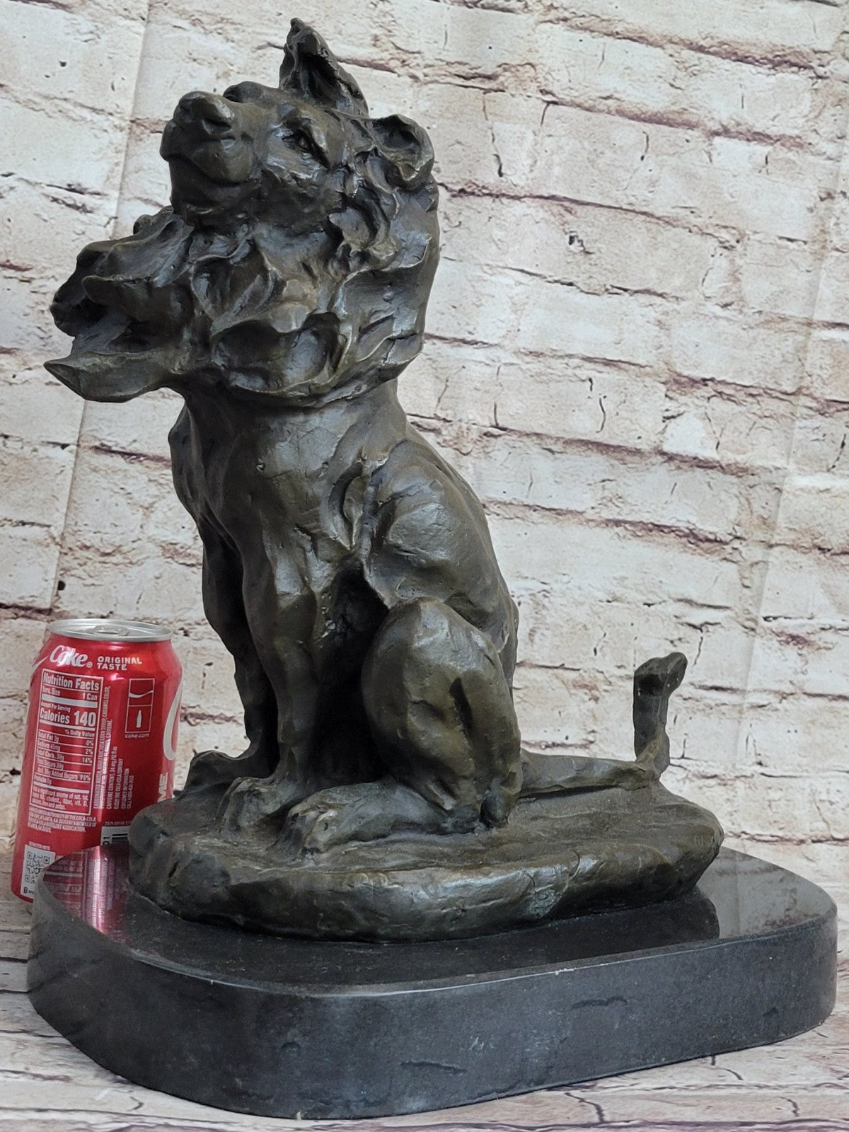 Contemporary Lion King - Abstract Bronze Wildlife Sculpture Figurine Lost wax Art