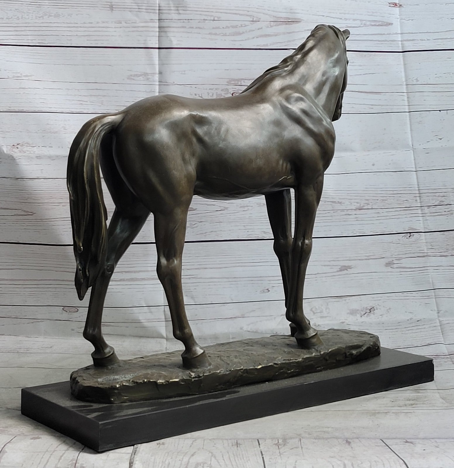 Collectible Hot Cast Handcrafted Horse Stallion Bronze Sculpture Extra Large Art