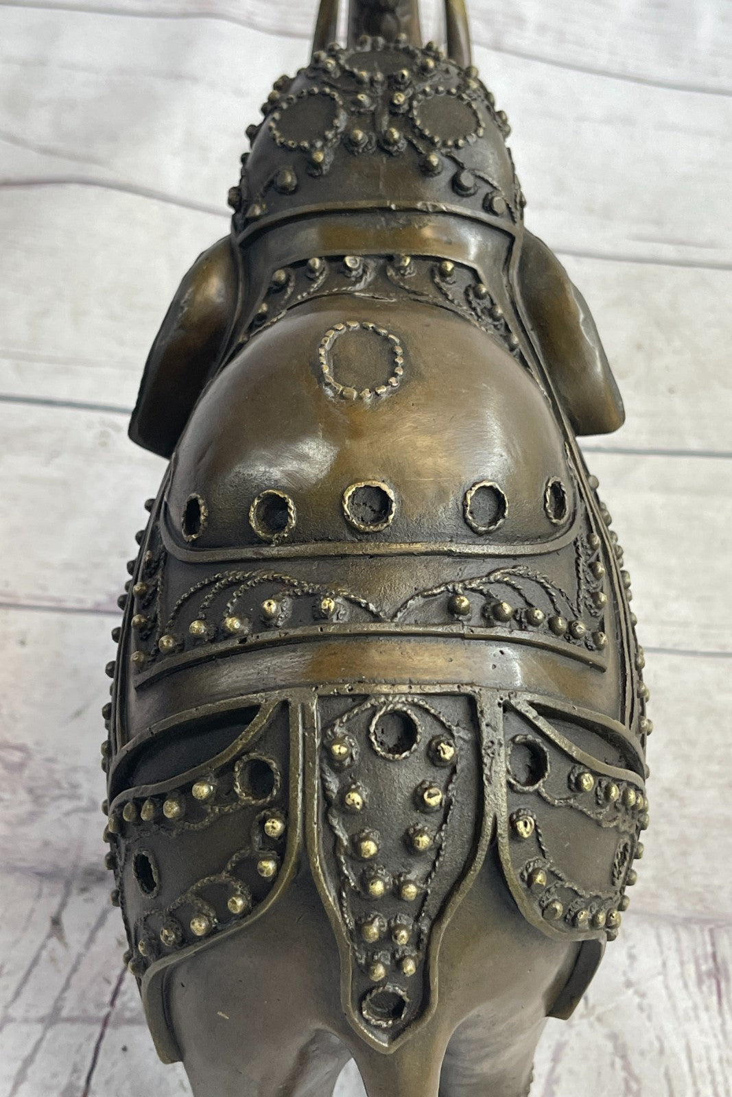 Bronze Sculpture Hand Made Statue Animal Wildlife African Elephants Elephant