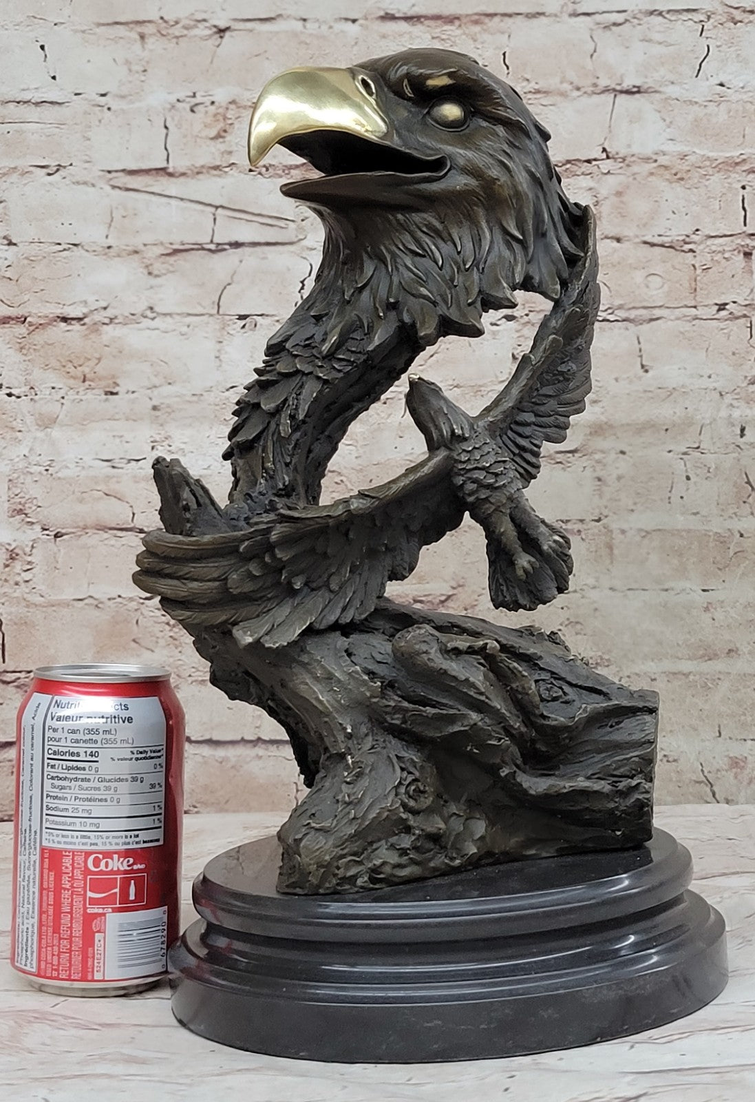 Buy Milo’s Handcrafted Bronze Falcon Head Sculpture – Lost Wax Method Masterpiece