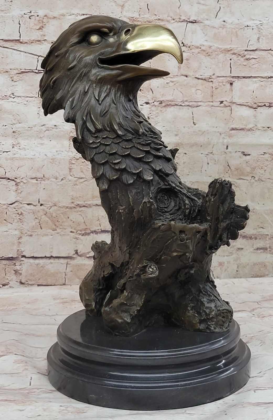 Buy Milo’s Handcrafted Bronze Falcon Head Sculpture – Lost Wax Method Masterpiece