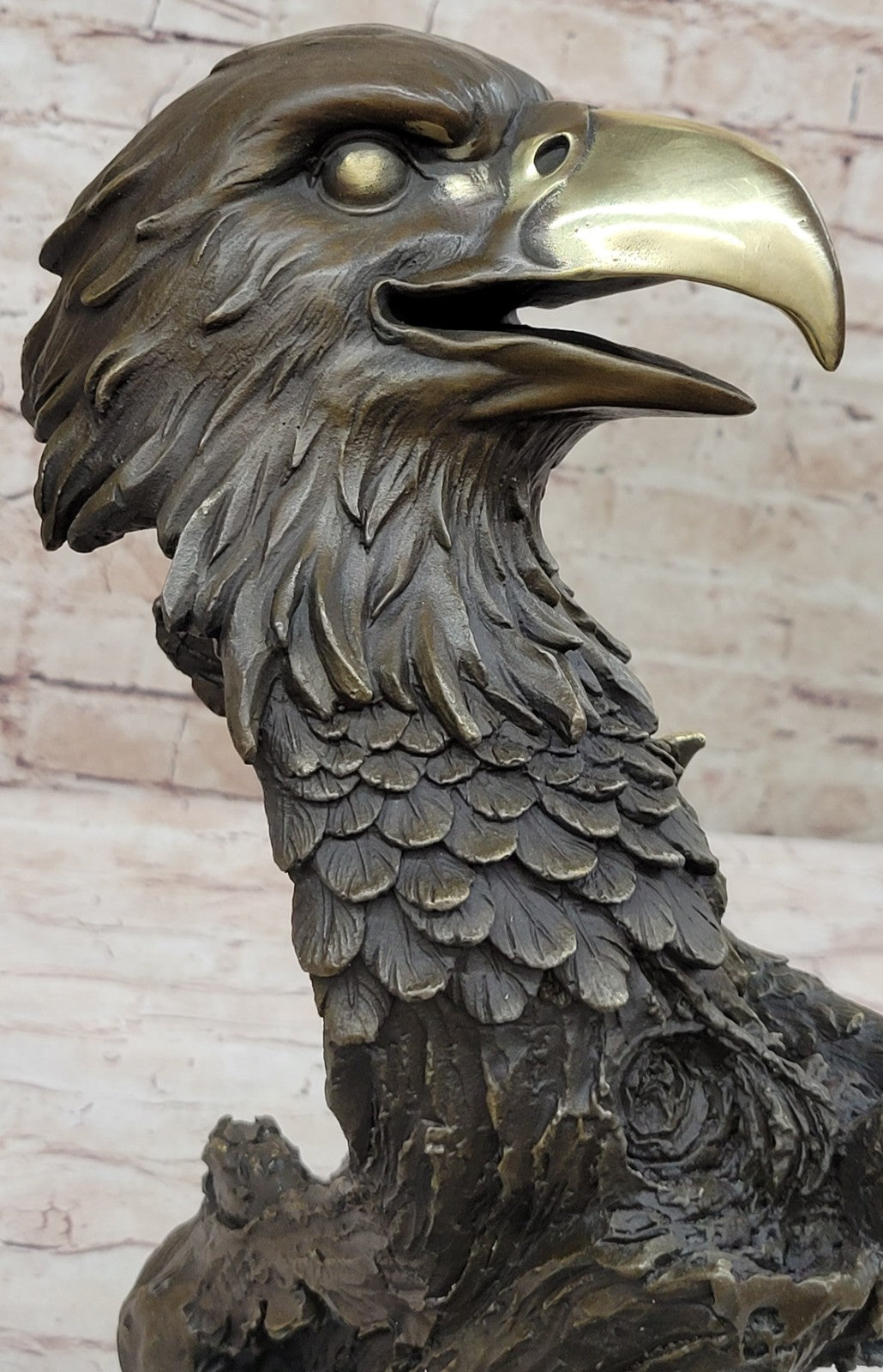 Buy Milo’s Handcrafted Bronze Falcon Head Sculpture – Lost Wax Method Masterpiece