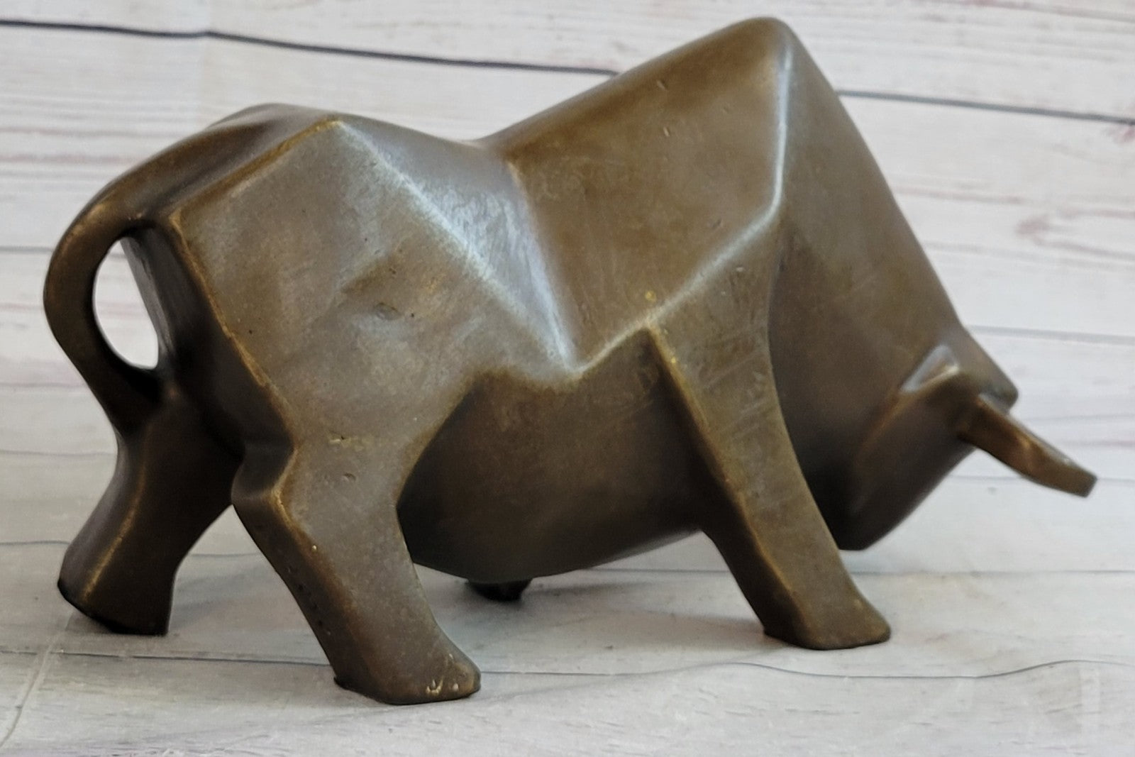 Hot Cast Detailed Surrealist Botero Bull Hand Made by Lost Wax Method Bronze Statue