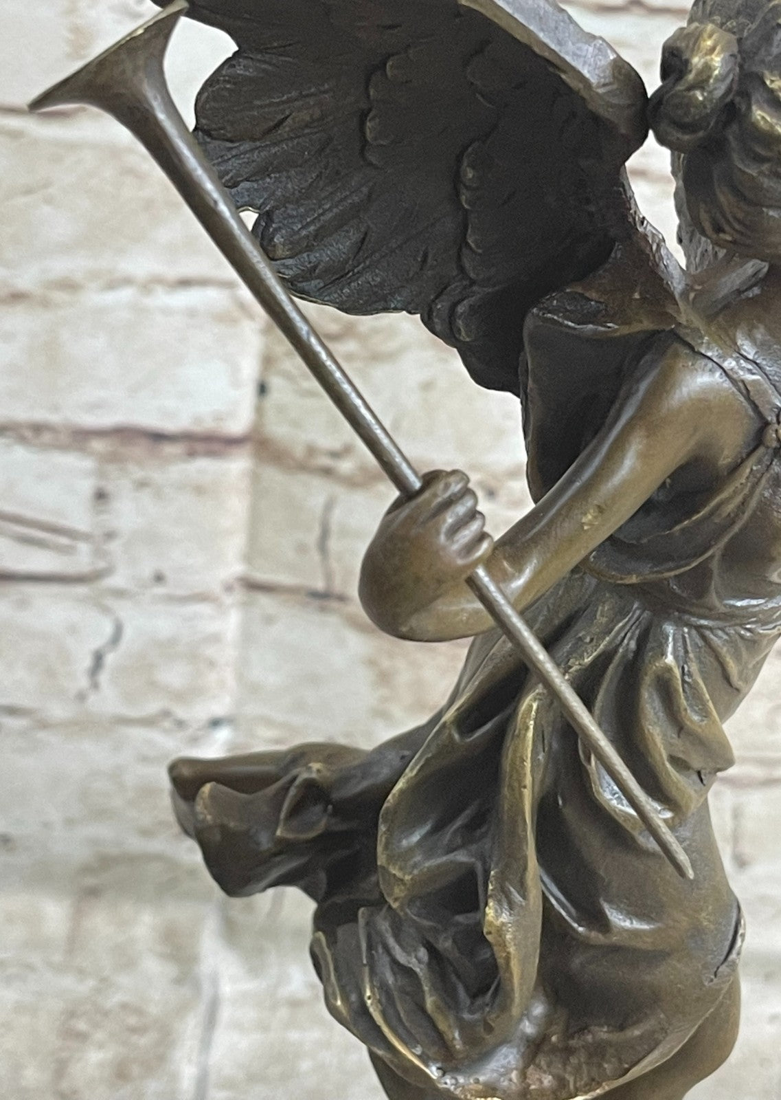 NIKE Goddess Winged Female Warrior Bronze Sculpture 16" x 8" Statue Sale Figurine