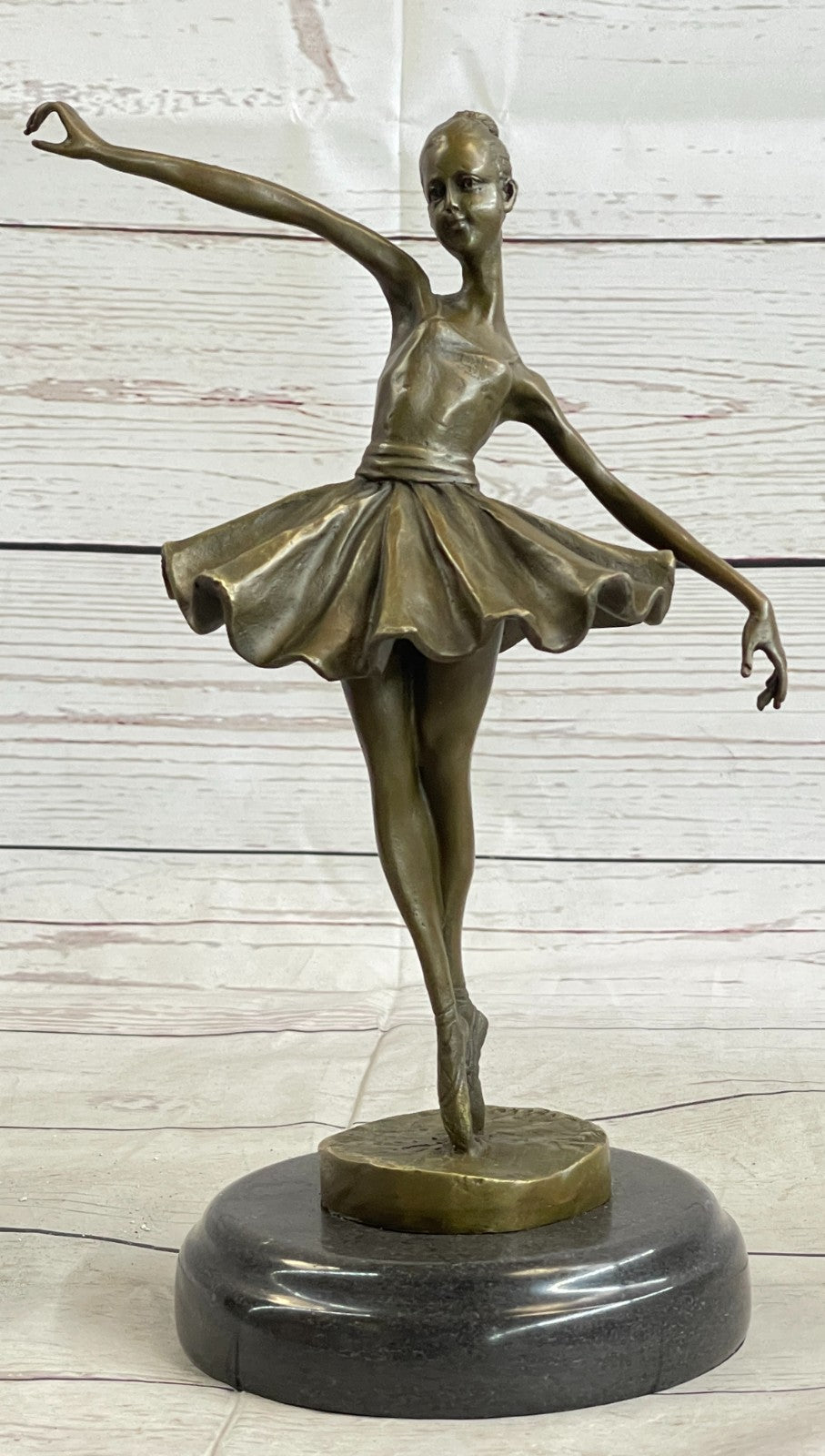 Cast Bronze Sculpture Ballerina Ballet Dancer Figurine Statue Hand Made Statue