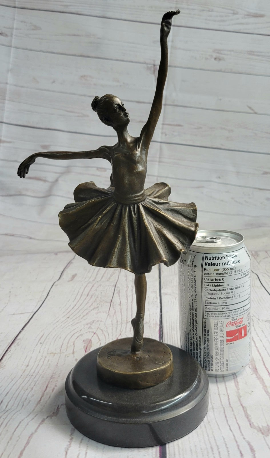 Cast Bronze Sculpture Ballerina Ballet Dancer Figurine Statue Hand Made Statue