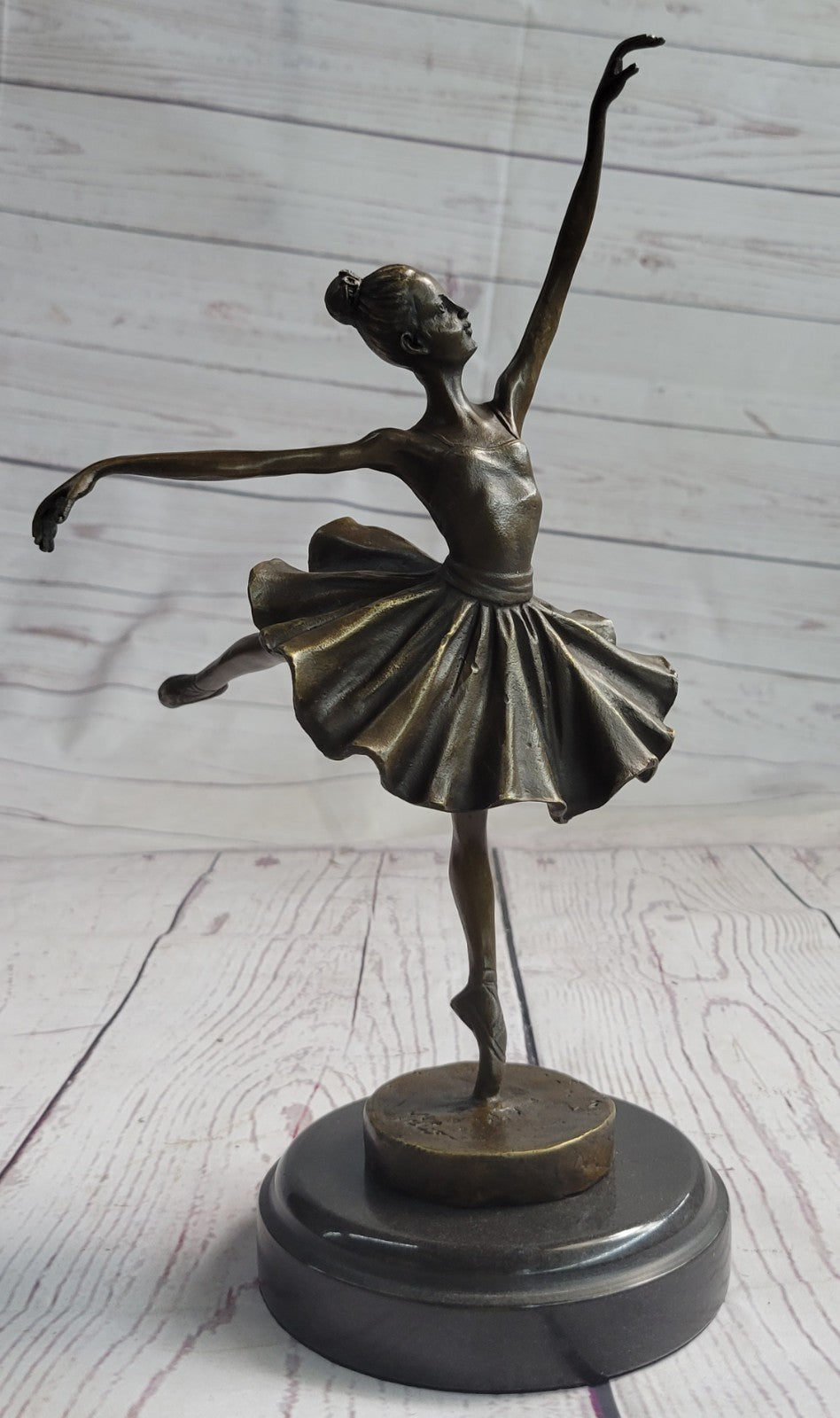 Cast Bronze Sculpture Ballerina Ballet Dancer Figurine Statue Hand Made Statue
