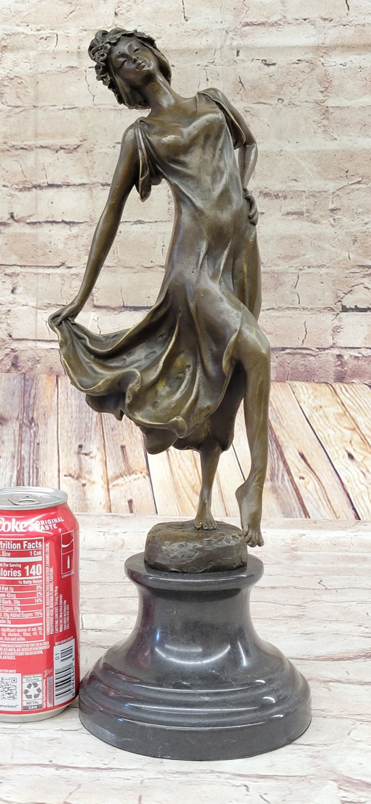 Bronze Sculpture of Gypsy Dancer By French Artist Coinet Home Decoration