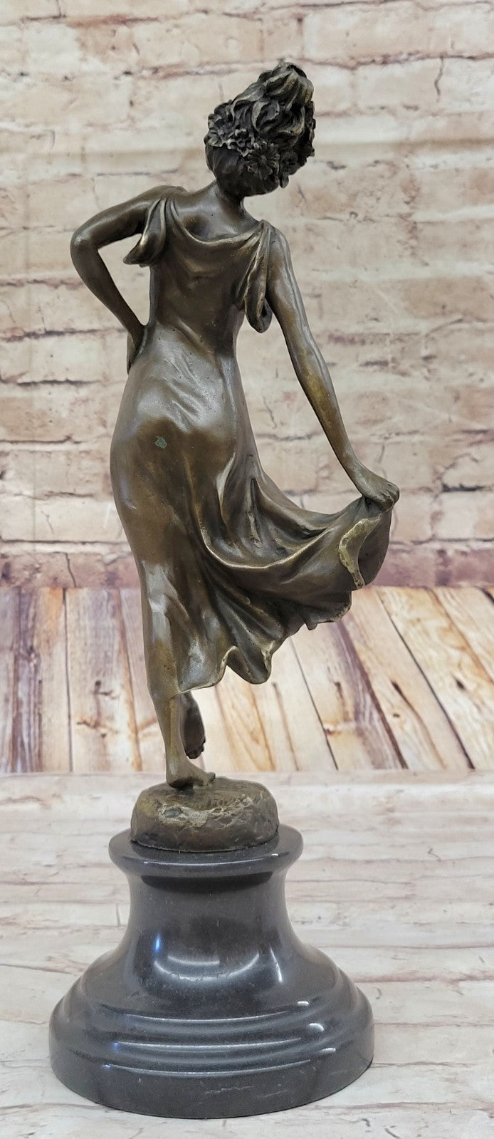 Bronze Sculpture of Gypsy Dancer By French Artist Coinet Home Decoration