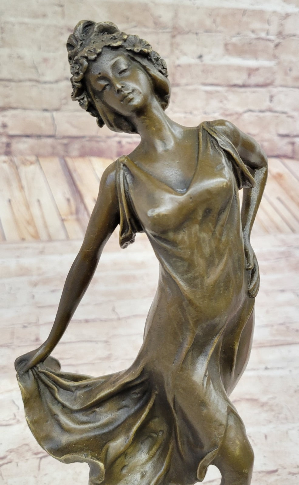 Bronze Sculpture of Gypsy Dancer By French Artist Coinet Home Decoration