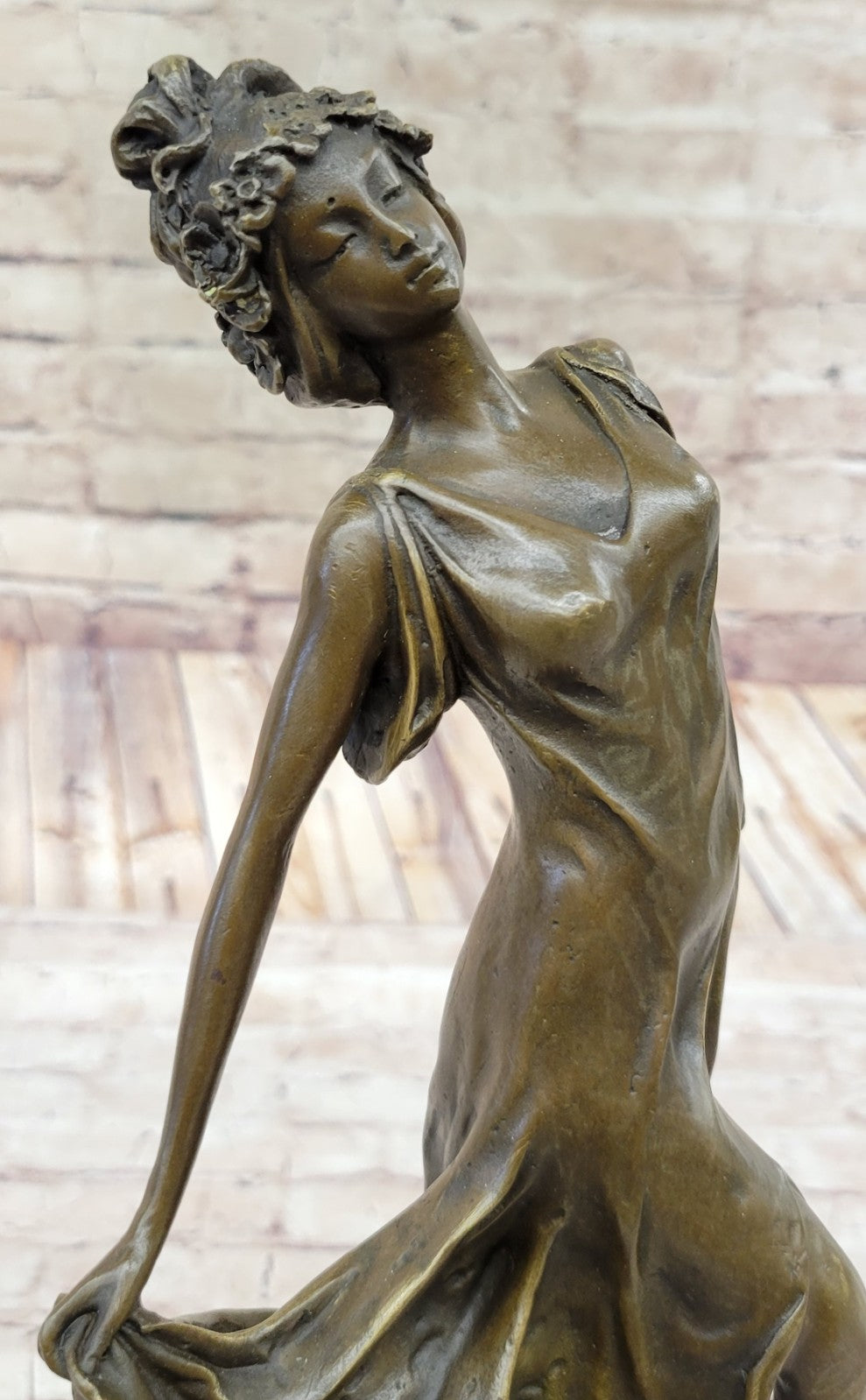 Bronze Sculpture of Gypsy Dancer By French Artist Coinet Home Decoration