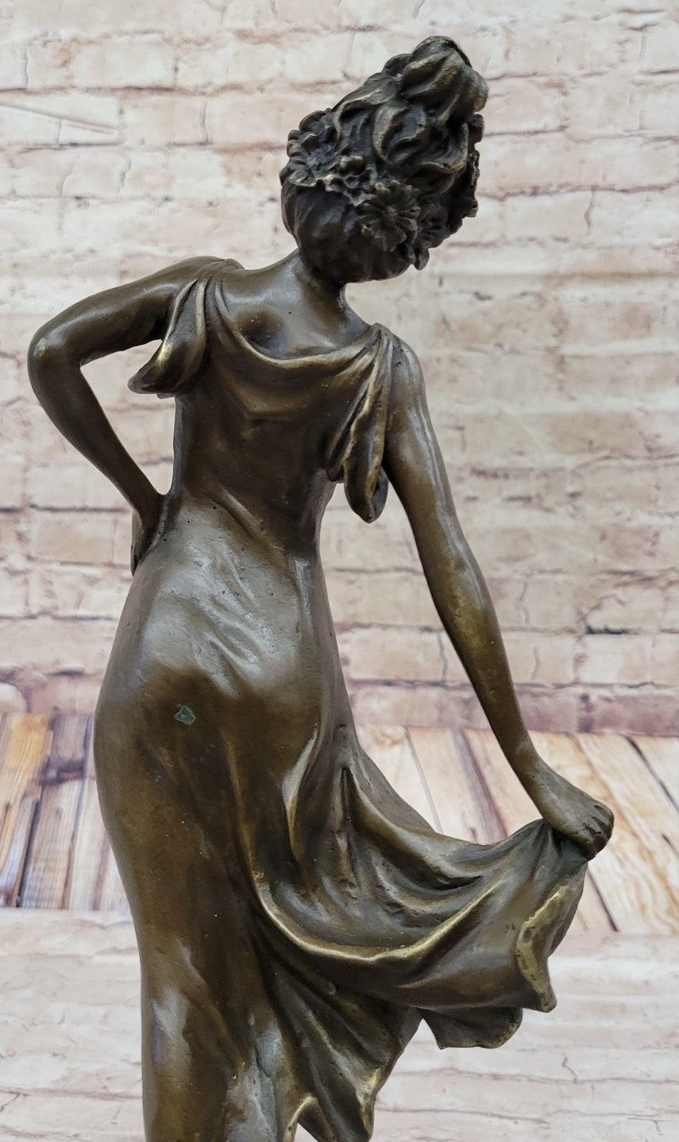 Bronze Sculpture of Gypsy Dancer By French Artist Coinet Home Decoration