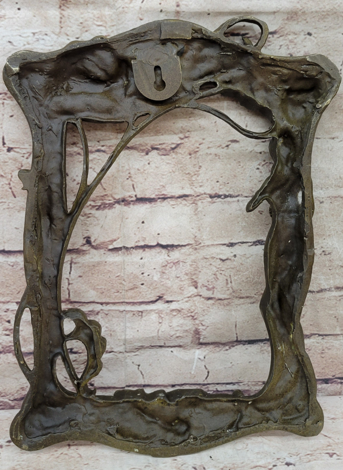 Classic Art Nouveau Bronze Sculpture: Woman and Tulip by Milo