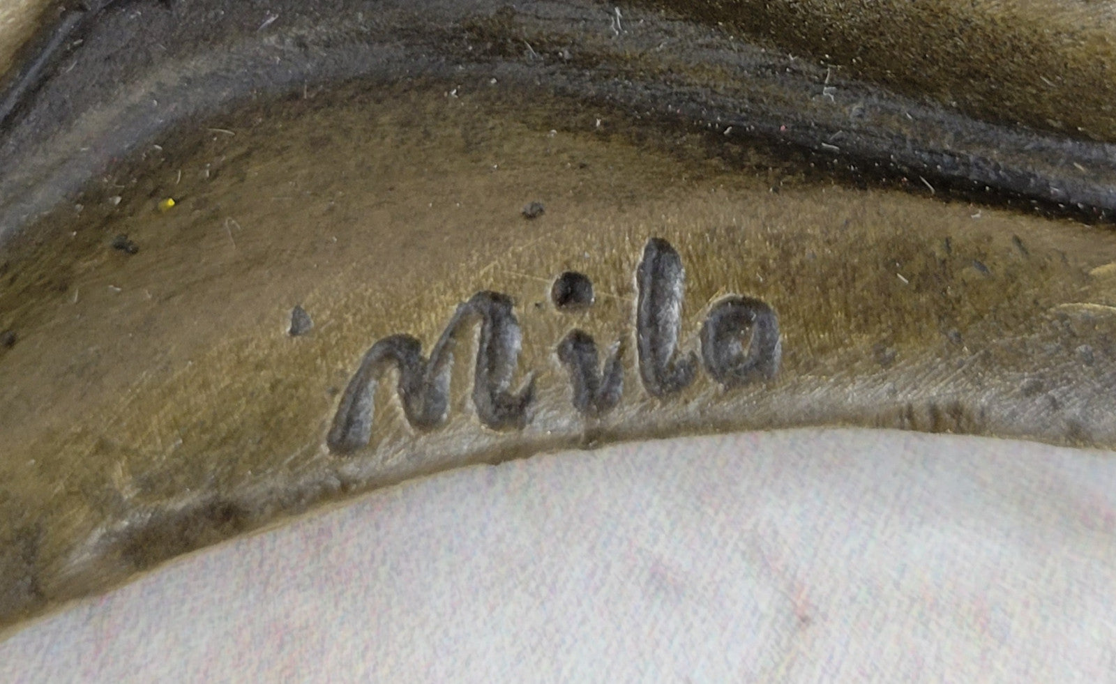 Classic Art Nouveau Bronze Sculpture: Woman and Tulip by Milo