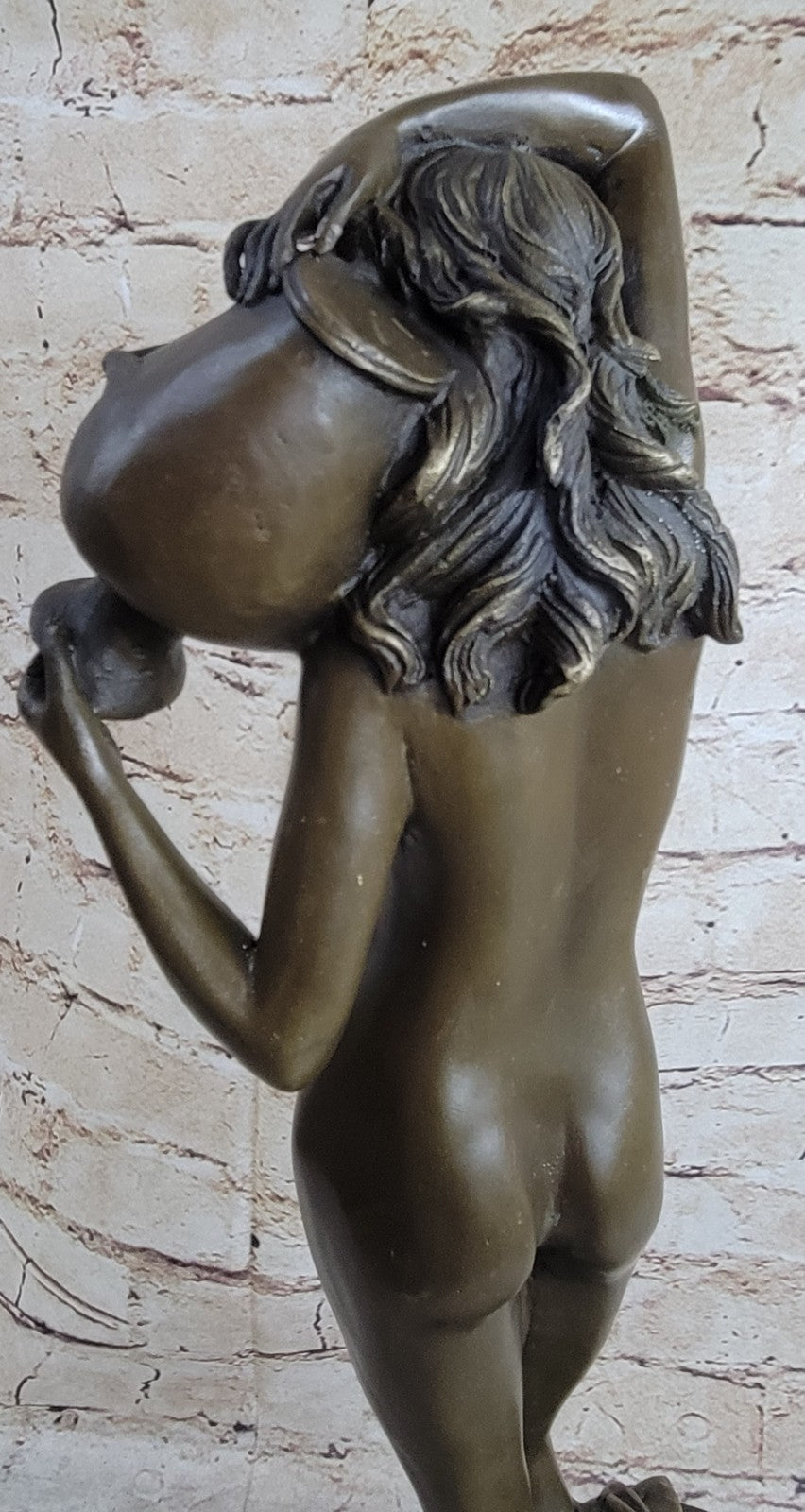 Buy Elegant Art Deco Bronze Nymph Woman Statue by Milo – Signed Nude Sculpture for Sale