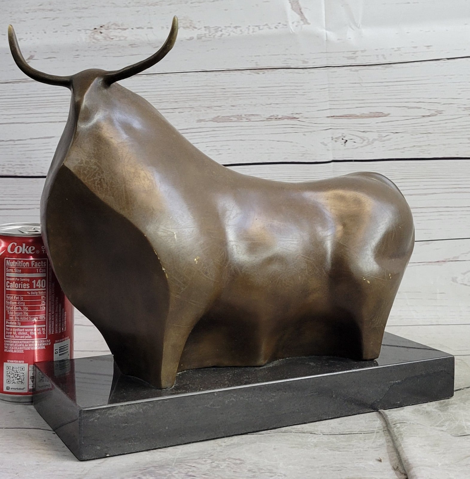 Bronze Sculpture Collectible Home Office Decoration Botero Bull Sale Figurine