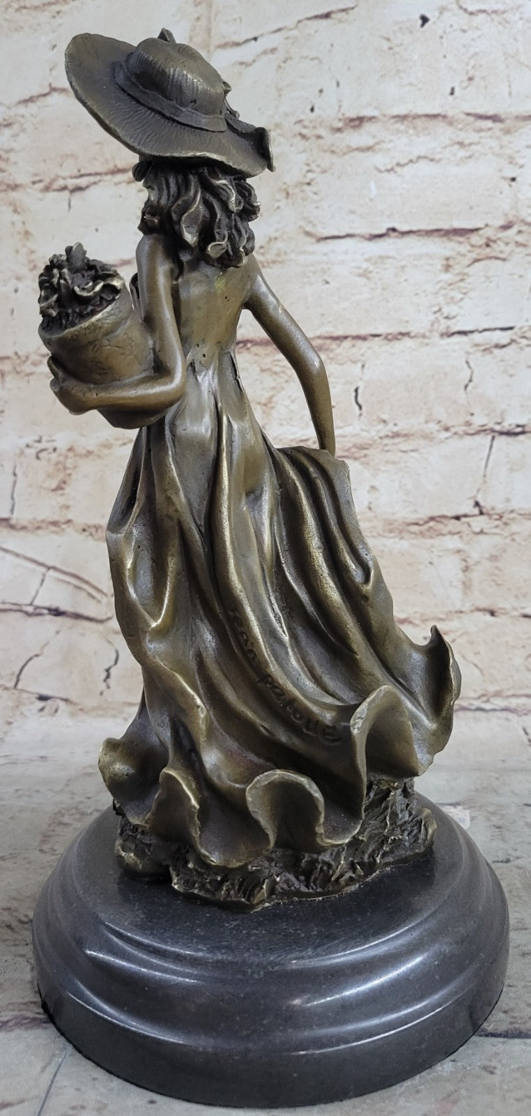 Handcrafted bronze sculpture SALE Garden In Girl Southern Patoue Original Artwork